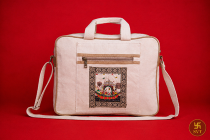 Eco-Friendly Canvas Patachitra Laptop Bag: A Blend of Style and Sustainability