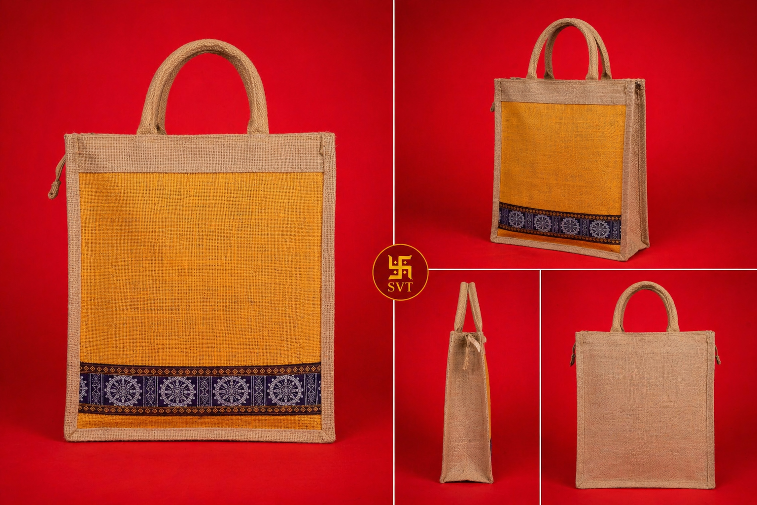 Eco-Friendly Jute Tiffin Bag (10×12) - Image 2