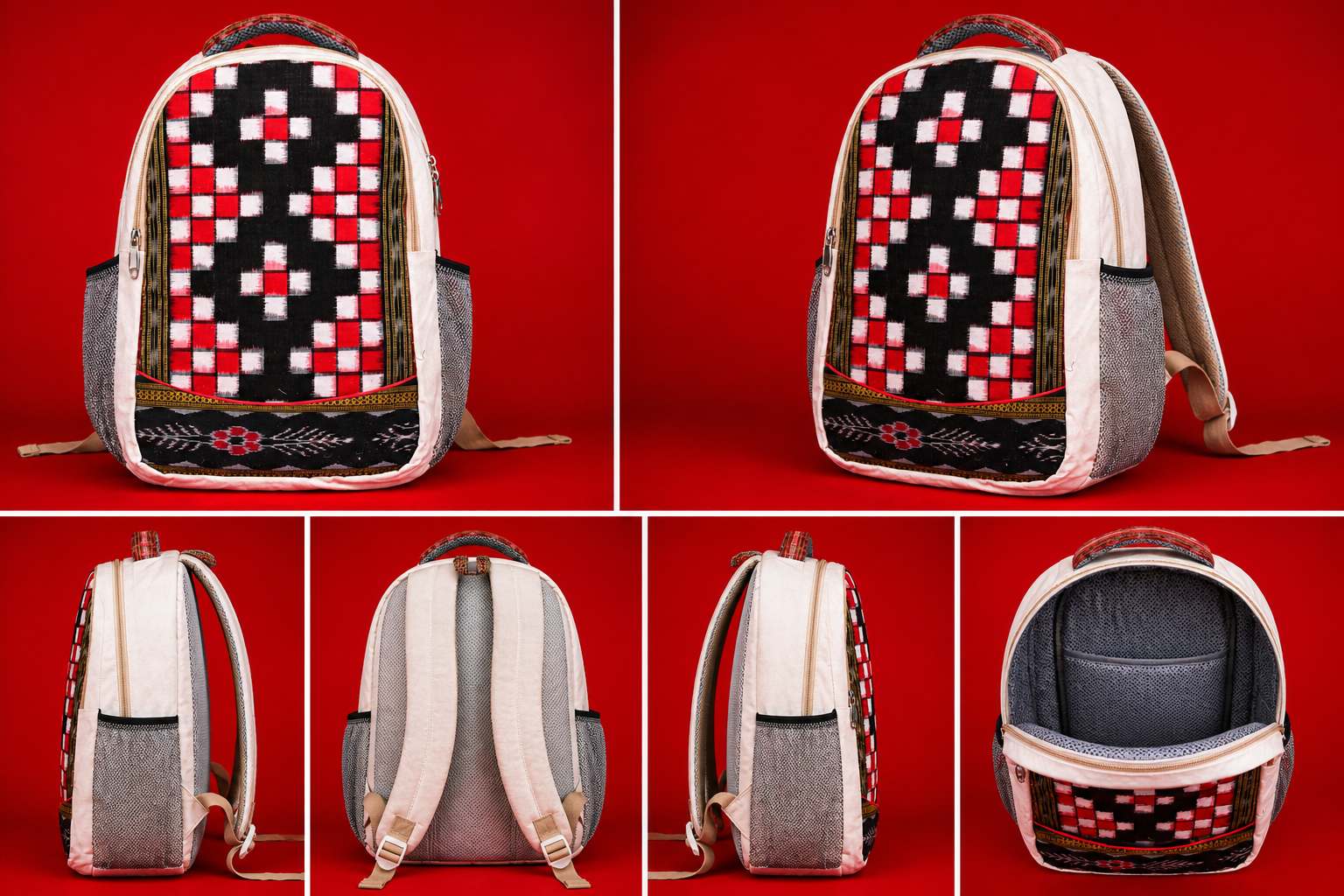 Elevate Your Professional Look with the White Pasapali Canvas Laptop Bag - Image 2