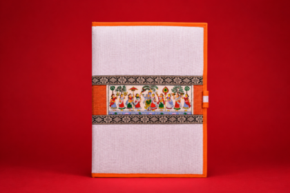 Patachitra Art Jute Folder File: Stylish and Eco-Friendly Document Organization